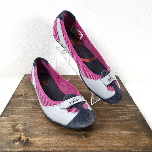 Puma 'Zandy' Patent Leather Casual Shoes Pink